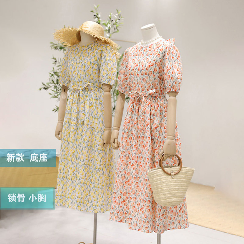 高档女装店橱窗装饰展示衣架人体模特假人包布半身女模特拍照道具