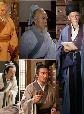 古装古代医生郎中神医大夫华佗扁鹊孙思邈张仲景李时珍百姓演出服