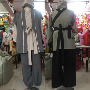 古装男款汉服古代平民百姓商人船夫马夫影视群组舞台演出服装戏服