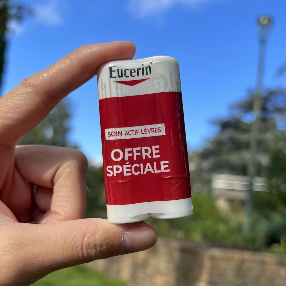 两支装EUCERIN优色林修护防晒润唇膏4.8g修复滋润保湿淡唇纹SPF20