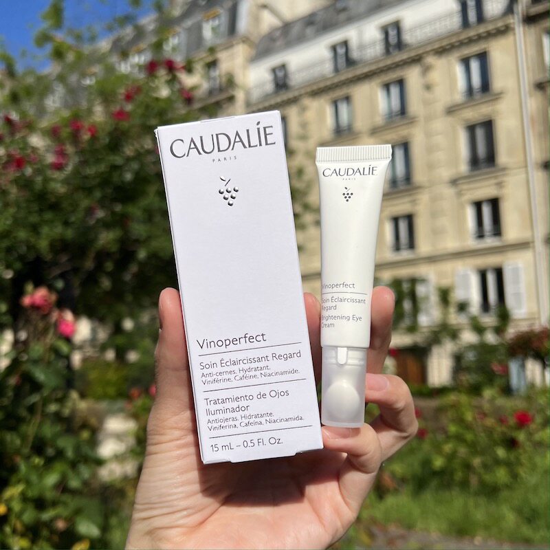 法国CAUDALIE欧缇丽葡萄蔓臻美亮白眼霜15ml保湿紧致淡纹按摩棒