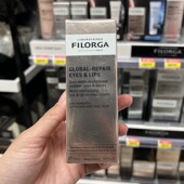 法国FILORGA菲洛嘉GLOBAL REPAIR黑晶御龄眼唇霜15ml黑金多效眼霜