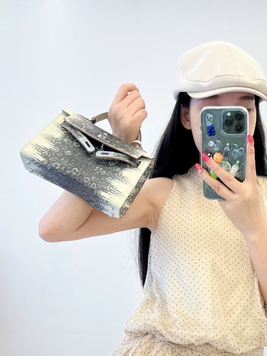 苗与木高级复古蜥蜴凯莉包2025手提斜背迷你时尚气质大方秀气女包