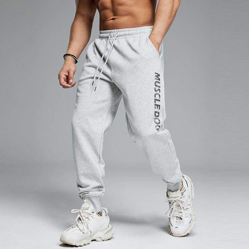 肌肉狗 运动长裤男春季时尚迷彩印花宽松束脚休闲训练裤健身卫裤