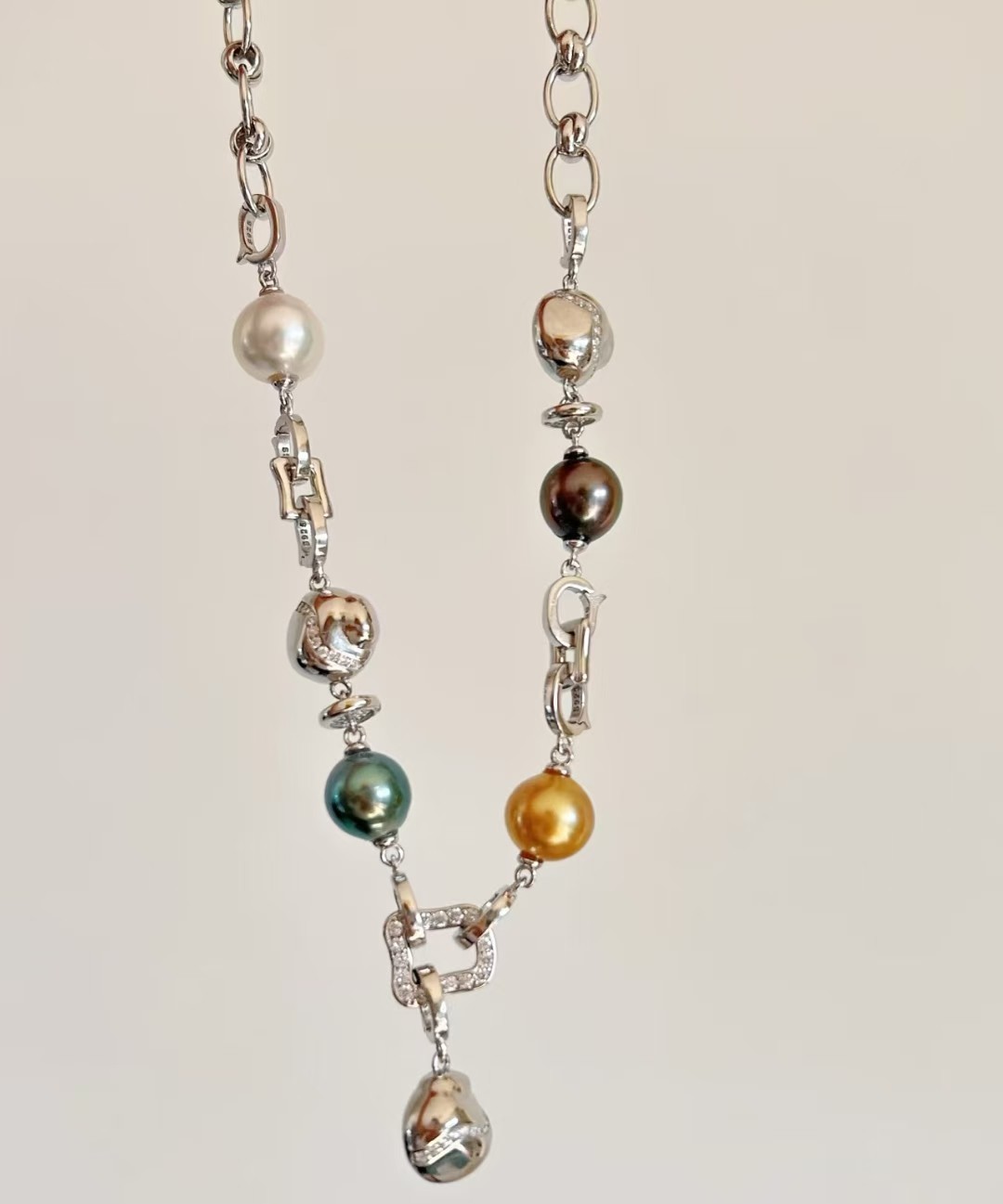 重工天然项链女秋冬高级感串珠毛衣链925银10mm海水巴洛克珍珠,珠宝/钻石/翡翠,颈饰,淘宝优惠券,粉丝福利购,淘宝优惠卷