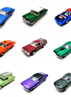 GreenLight 绿光1:64 轿车警车凯迪拉克福特克尔维特雪佛兰道奇系