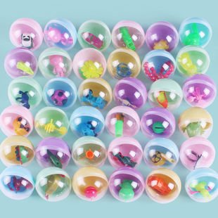 45mm马卡龙色扭蛋球静态塑胶奇趣蛋机惊喜扭扭蛋盲盒幼儿园小玩具