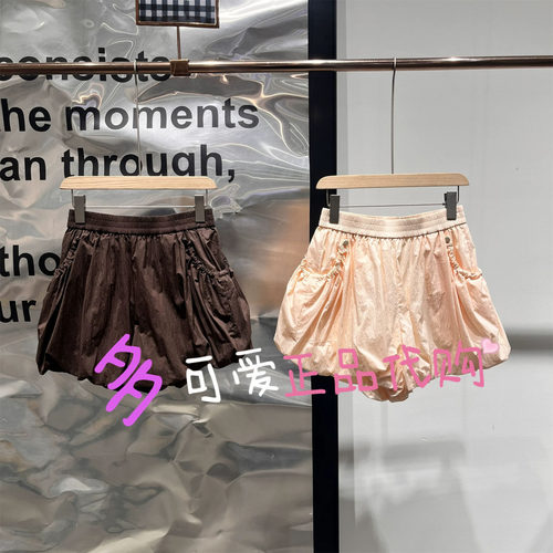 播休闲裤2026夏BDT2KD1657新款运动风百搭宽松阔腿短裤盛夏告别时