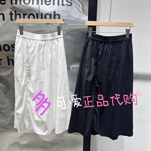 播半身裙2025夏款BDS2BD2467新款新中式花苞褶皱长裙同一片月光