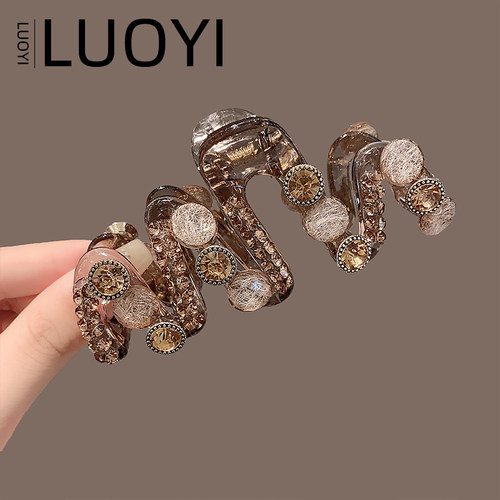 2025新款韩版满钻波浪大号发饰