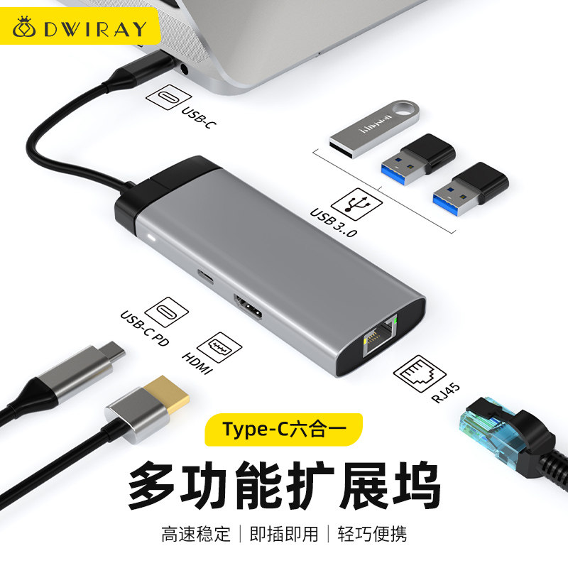 【精选好货】Type-C多功能拓展坞图片