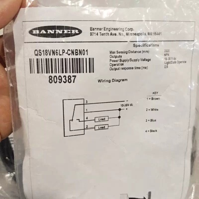 BANNER邦纳光电感测器 QS18VN6LP-CNBN01