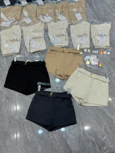 毛呢冬季新款短裤女高腰韩版网红a字修身显瘦阔腿口袋潮牌厚百搭