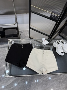 网红a字修身 毛呢冬季 女高腰韩版 短裤 显瘦阔腿口袋潮牌linnayu 新款