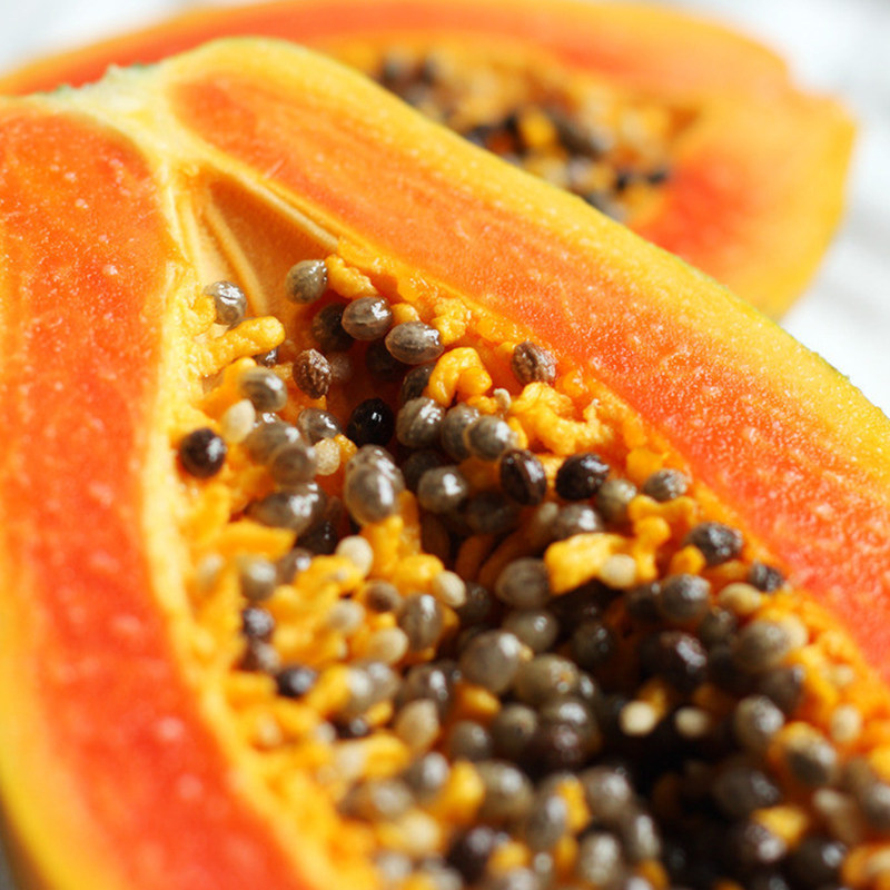 广东高州新鲜红心香甜木瓜树上熟无添加剂现摘寄自种9斤包邮多汁