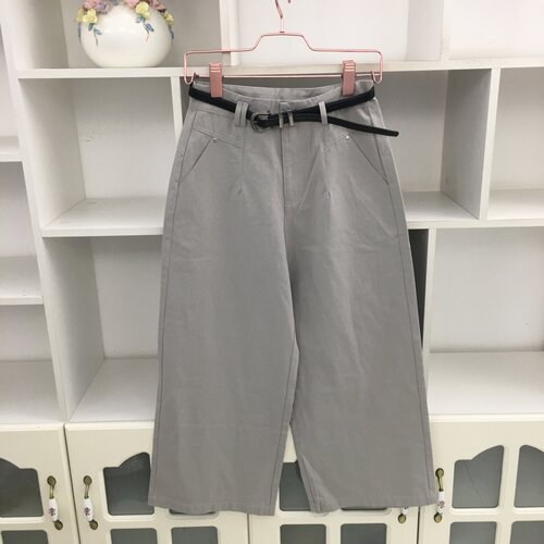 高腰显瘦白色牛仔裤直筒裤阔腿裤