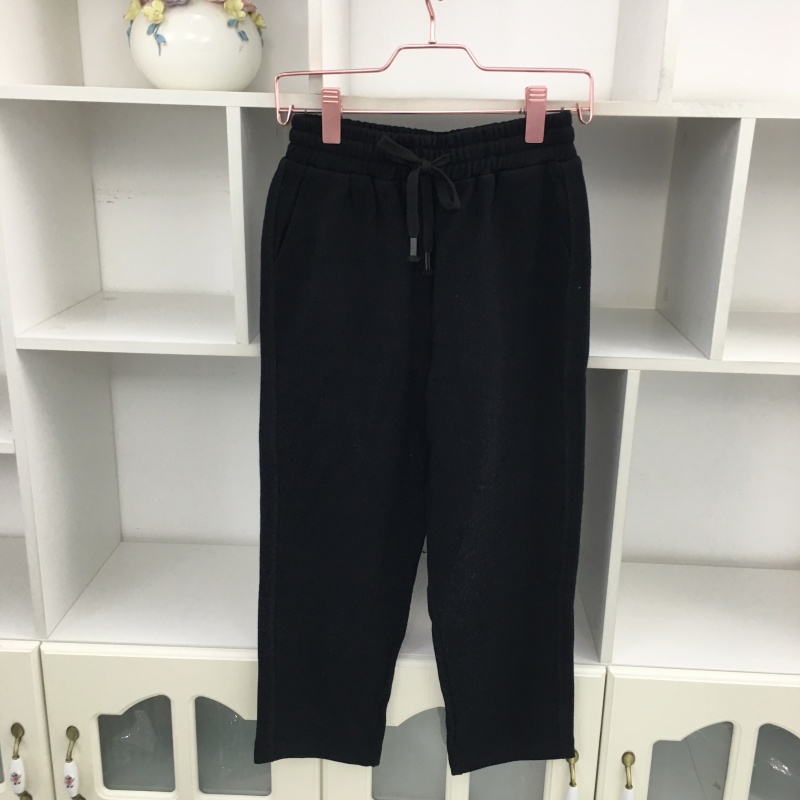 冬高腰黑色加绒加厚款灯芯绒卫裤