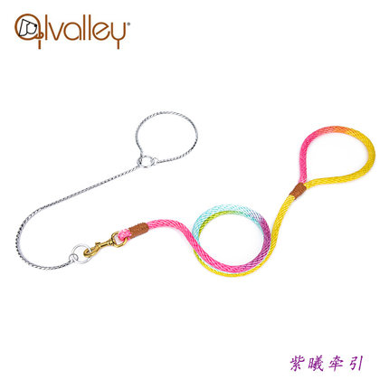 alvalley狗狗牵引绳防爆冲P绳中小大型犬通用耐磨舒适遛狗绳宠物
