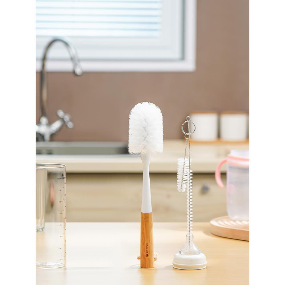 新疆包邮家用杯刷三件套洗杯子工具长柄洗杯刷吸管刷无死角水杯缝