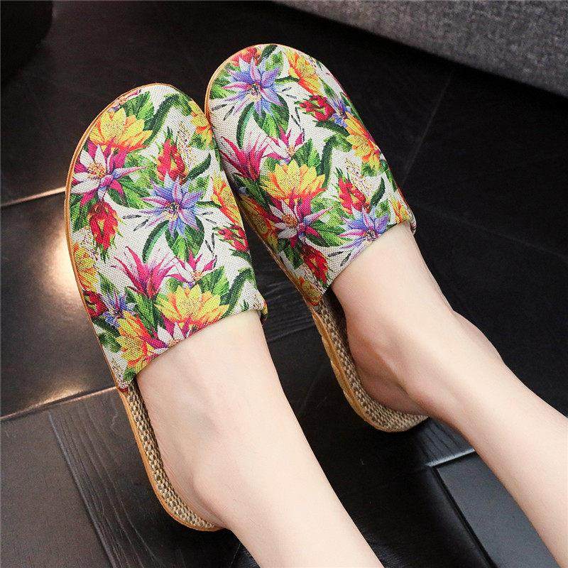 新疆包邮四季居家亚麻拖鞋绣花可爱时尚款防滑透气时尚百搭厚底情,居家布艺,居家亚麻拖鞋,淘宝优惠券,粉丝福利购,淘宝优惠卷