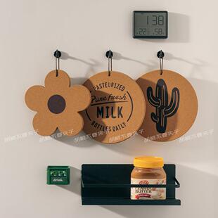 新疆包邮可挂软木防滑隔热垫餐桌垫家用北欧ins耐高温防烫碗碟垫