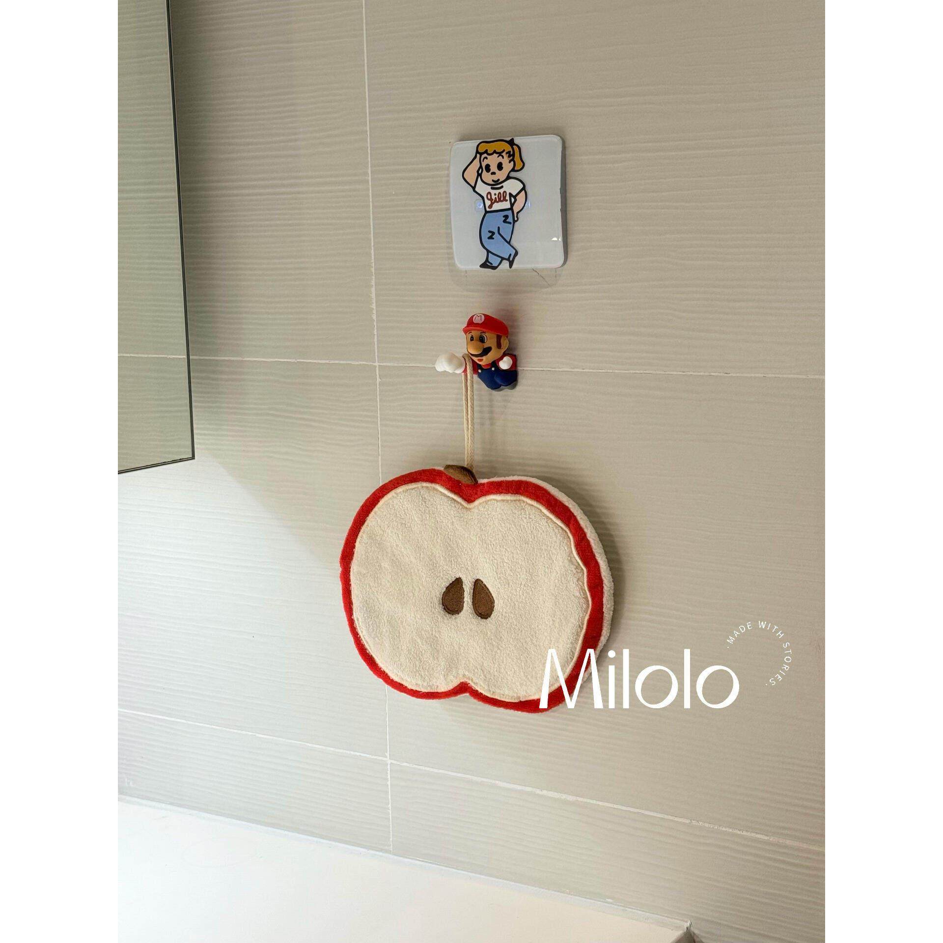 新疆包邮苹果擦手巾挂式可爱超强吸水加厚厕所毛巾,家庭/个人清洁工具,厨房擦手巾,淘宝优惠券,粉丝福利购,淘宝优惠卷