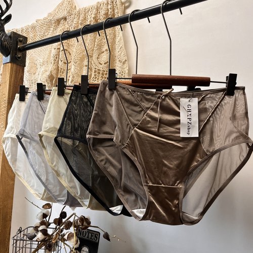 大码薄款法式设计性感裤头200斤