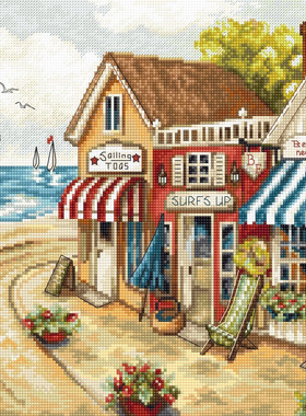 LETI 905 海边商店 十字绣 saga格式XSD重绘源文件电子图纸