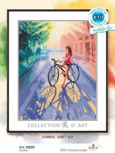 RTO M890 夏日单车女孩 十字绣 saga格式XSD重绘源文件电子图纸