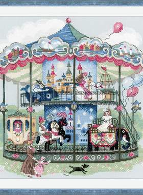 Riolis 1458 旋转木马 十字绣 saga格式XSD重绘电子图纸源文件