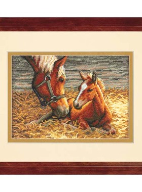 Dim70-65119早安母子马 十字绣 saga格式XSD重绘源文件电子图纸