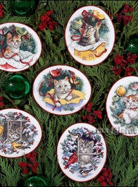 Dim08730 猫咪挂饰  十字绣 saga格式XSD重绘源文件电子图纸