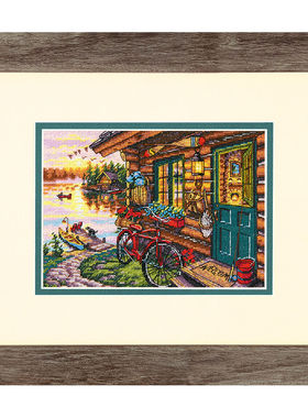 Dim70-65161湖滨小屋 十字绣 saga格式XSD重绘源文件电子图纸