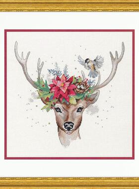 Dim70-08981 林中鹿 十字绣 saga格式XSD重绘源文件电子图纸