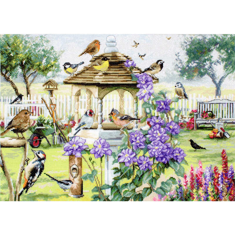 LETI 944 观鸟台 十字绣 saga格式XSD重绘源文件电子图纸