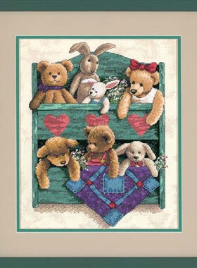 Dim13684 柜子熊 十字绣 saga格式XSD重绘源文件电子图纸