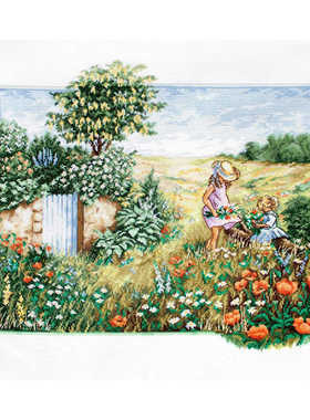 Luca-S BU4013 罂粟花景观 十字绣saga格式XSD重绘源文件电子图纸