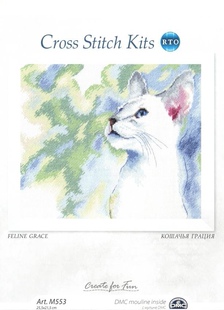 saga格式 RTO 十字绣 水彩白猫 XSD重绘源文件电子图纸 M553