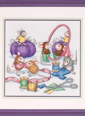 Dim13731 老鼠绣花 十字绣 saga格式XSD重绘源文件电子图纸