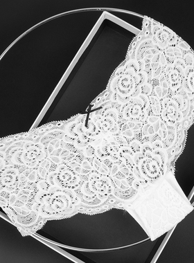 蕾丝透视性感内裤女士纯棉裆抑菌四角新款低腰透气平角裤