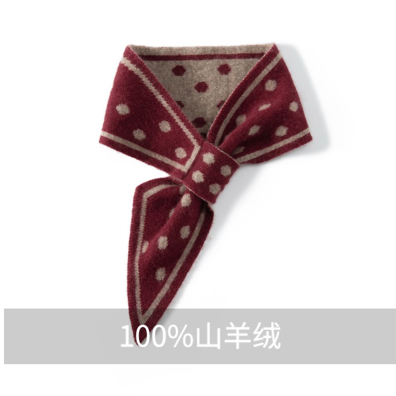 花穿孔围脖保暖护颈三角巾
