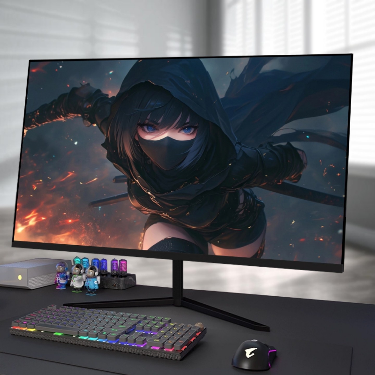 32英寸显示器2K240Hz电竞游戏曲面165Hz高清办公电脑液晶显示屏幕