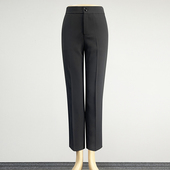 黑色西装 九分裤 裤 2025中腰修身 品牌职业装 西裤 直筒裤 显瘦制服正装