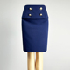 品牌职业装 性感职场包臀裙直筒裙 藏青色半身裙短裙女2026高腰修身