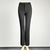 九分裤 女2026职业装 中腰修身 品牌黑色西装 西裤 直筒裤 显瘦铅笔裤 裤