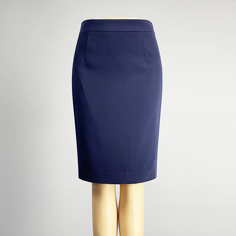 职业装藏青色半身裙包臀裙直筒裙