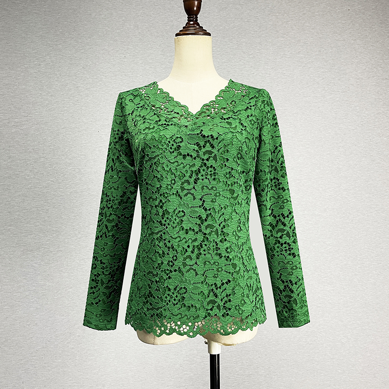 蕾丝性感百搭加绒蕾丝衫