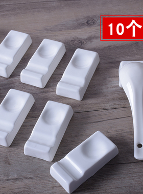 陶瓷筷架中日式两用多用筷子架筷枕筷托汤匙托酒店餐厅创意白色款