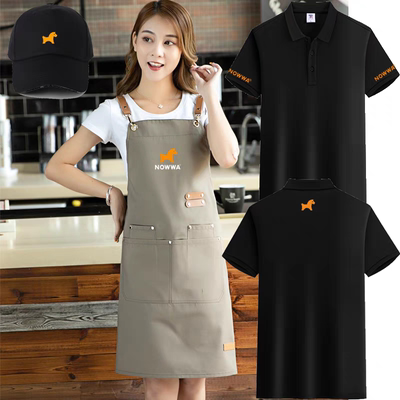 纯棉圆领短袖广告衫工作服