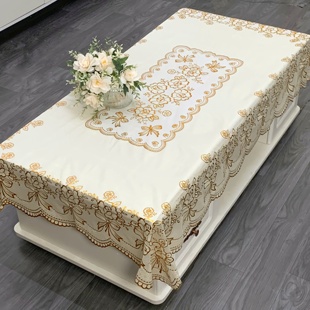 蕾丝田园现代塑料pvc 免洗客厅茶几桌布防水防烫餐厅餐桌台布欧式